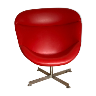 Fauteuil Egg vintage Rohé Noordwolde, années 1960