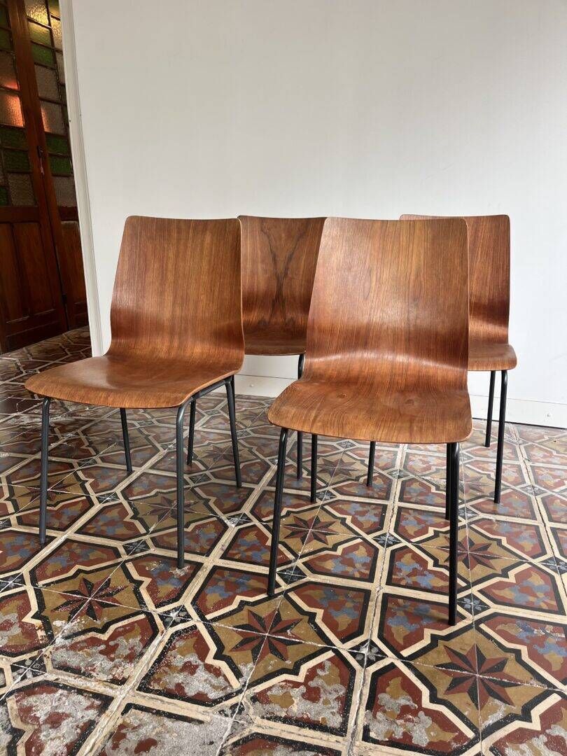 'Euroika' set of 4 chairs – Friso Kramer for Auping