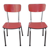 Paire de chaises en formica vintage