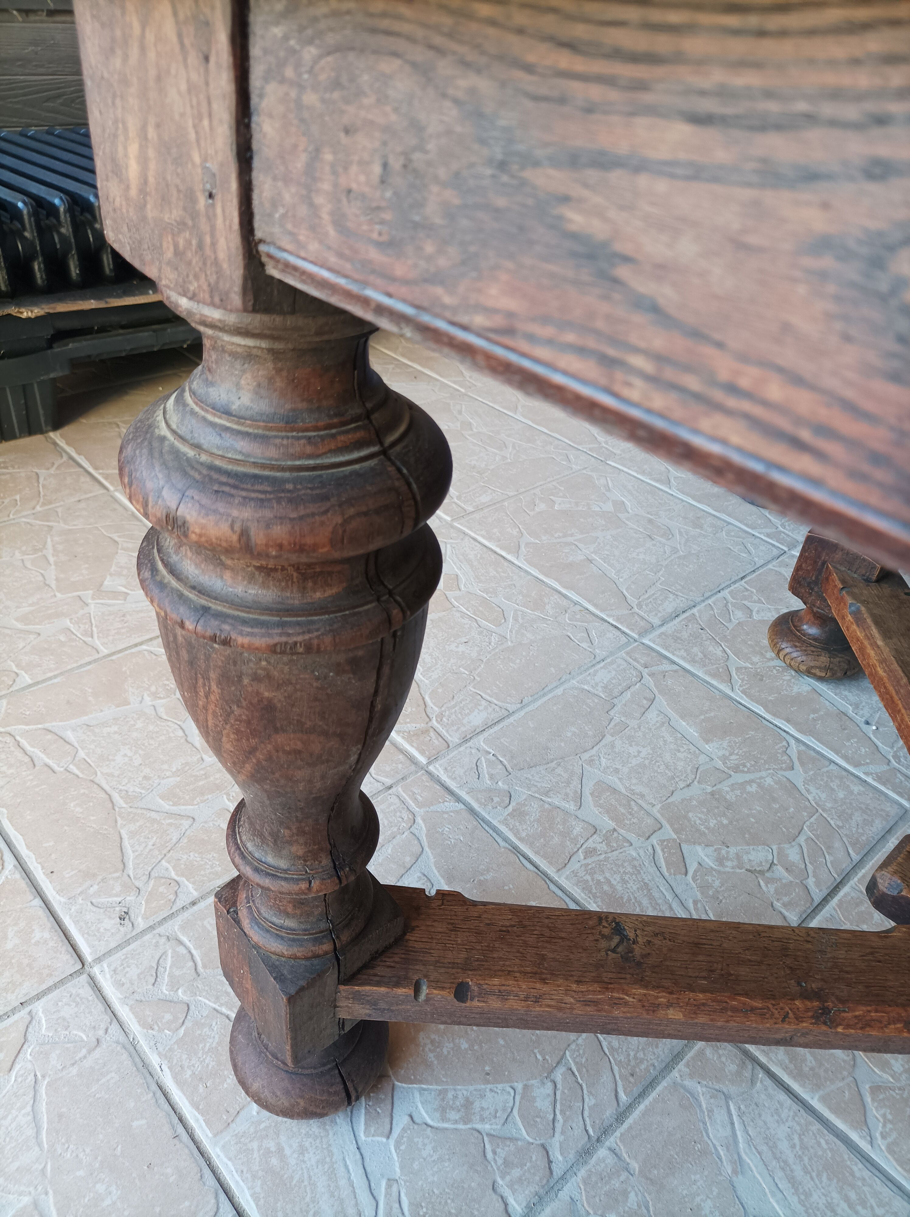 Rustic table XIXth in oak