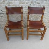 Pair of leather chairs from Regain