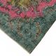 Overdyed Wool Vintage Handmade Carved Rug 169 cm x 288 cm