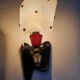 Paire d'appliques murales rockabilly vintage années 50