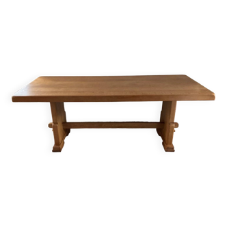 Solid oak farm table from the 70s