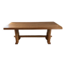 Solid oak farm table from the 70s