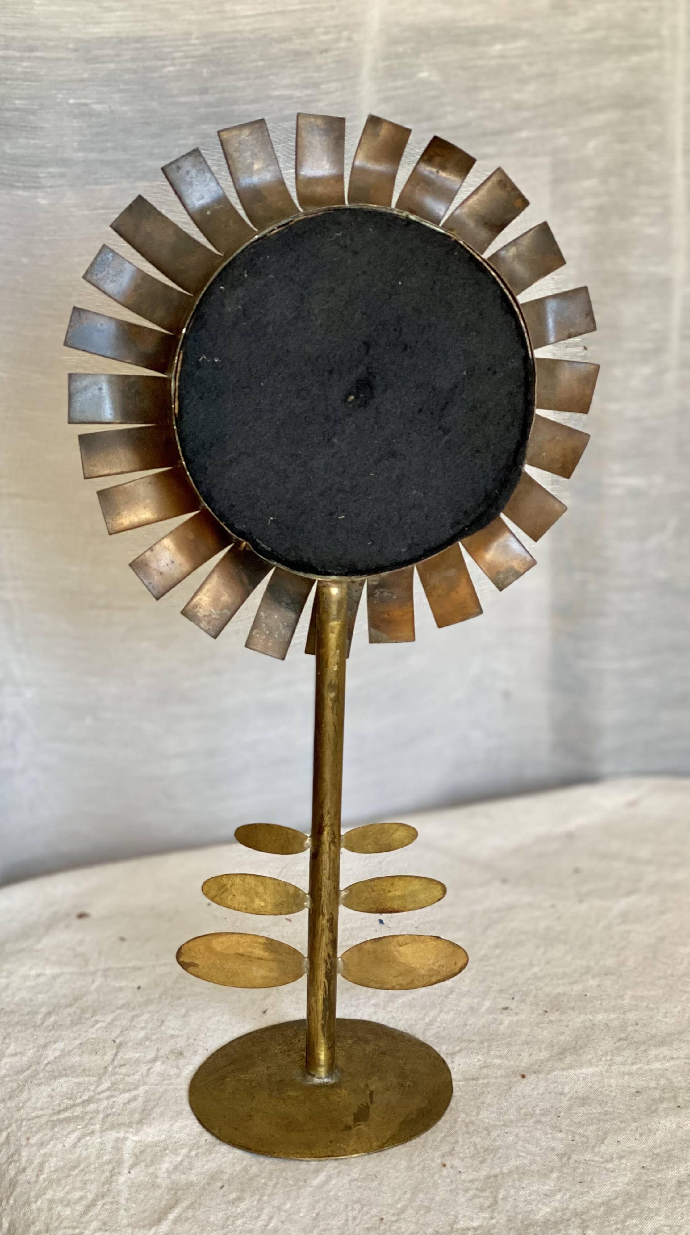 Flower mirror by Jean VINAY vintage 1950