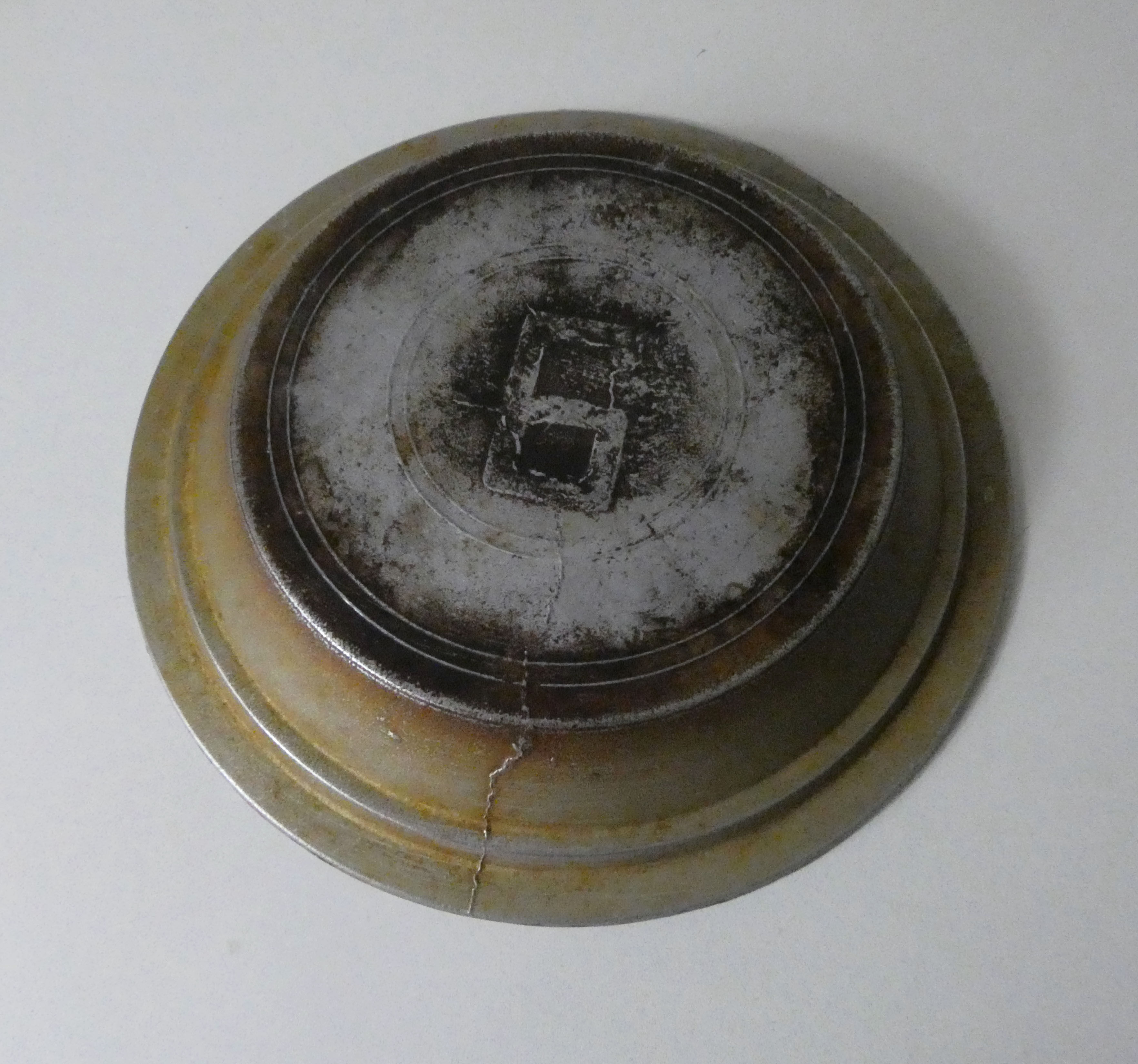 Vintage aluminum cast iron tagine