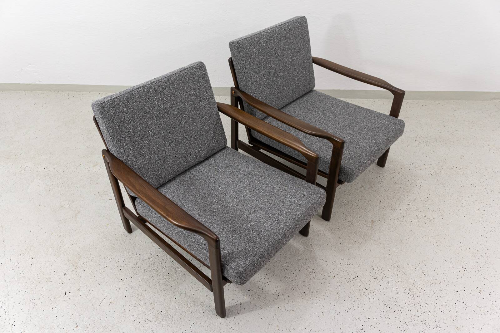 Mid Century Armchairs By Zenon Bączyk, 1960's, Set Of 2