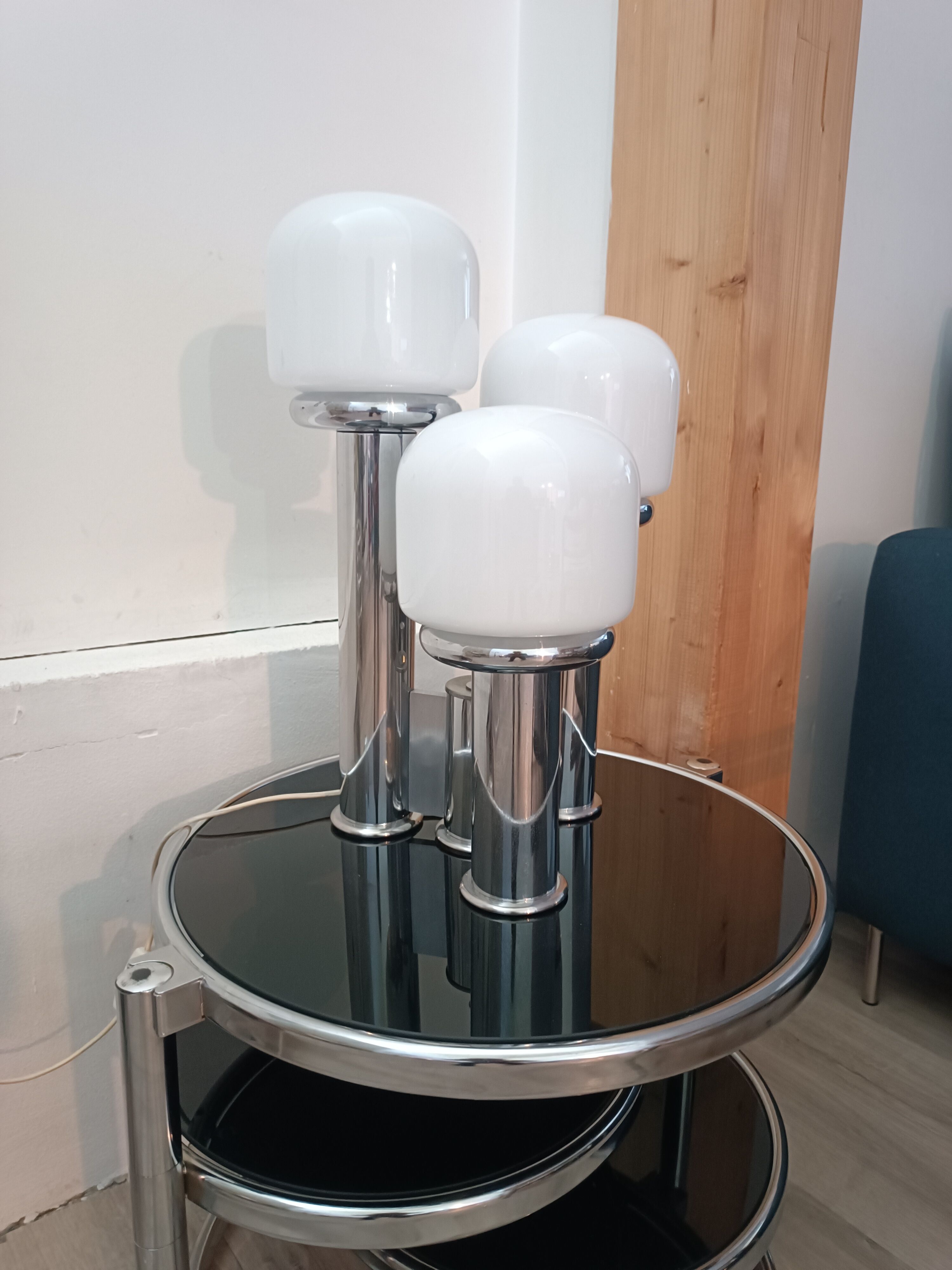 Lampe 3 tours verre de Murano 1970s