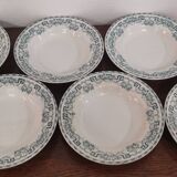 Set of 6 earthenware soup plates St-Amand "Athens"