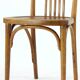 Vintage Thonet Bentwood Oak Chair With Original Label, Czechoslovakia, 1920