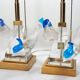Lalique Crystal Pimlico Birds Table Lalique crystal pimlico birds table lamps Mid-Century