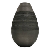 Vase rond noir