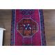 1970s vintage Turkish Oushak handmade wool runner 95x310