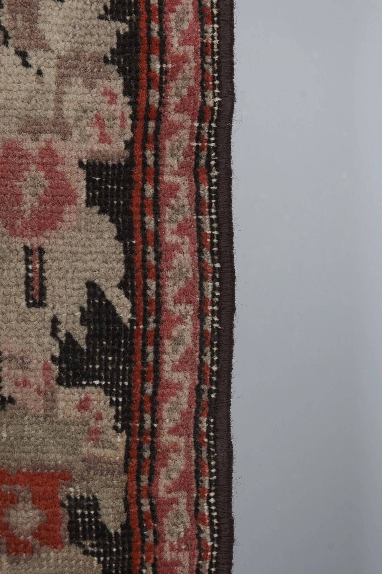 Vintage Turkish hallway rug 107x558 cm