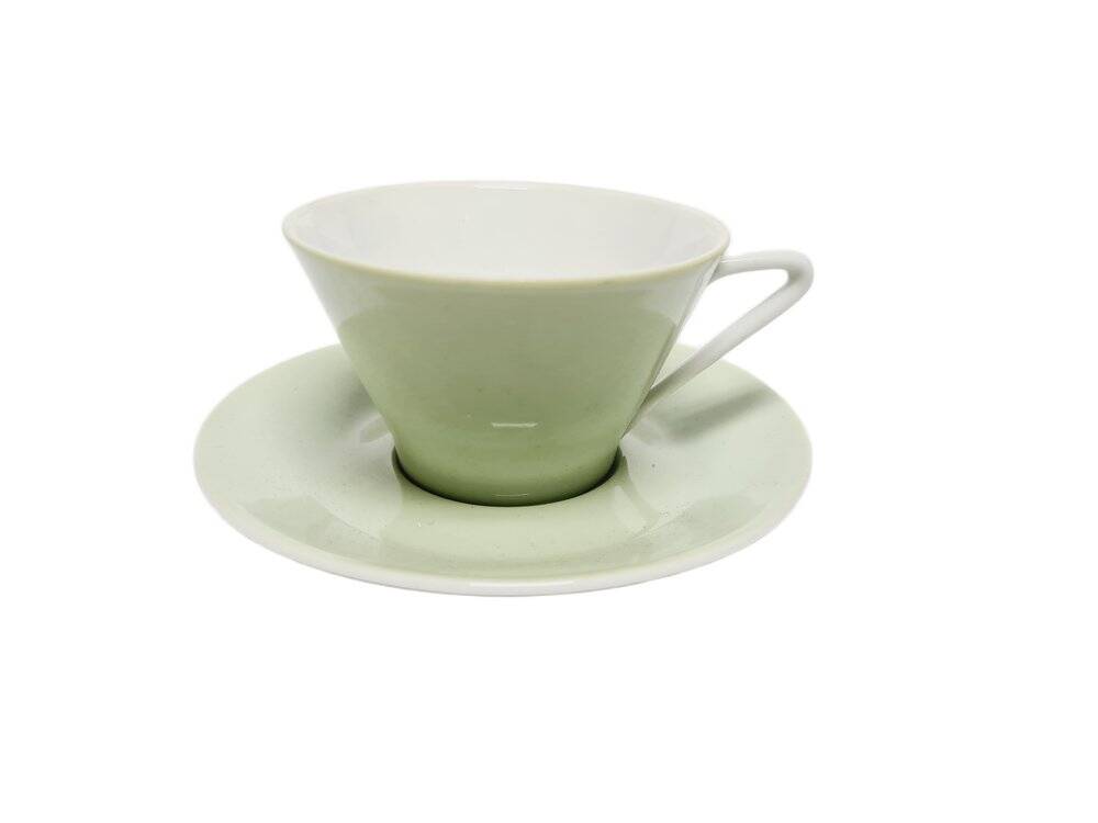 Postmodern cup and saucer, Austria, 1960s, set of 2