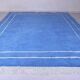 Handmade traditional blue Moroccan wool rug