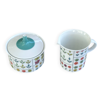 Sucrier et pot Vintage porcelaine Rosenthal Design Baumann Pucci - 1960