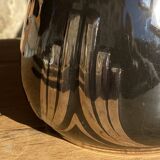 Vase noir stylisé Art Déco