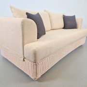 Modern Outdoor Wicker Linen Sofa by DFN SRL for Dolcefarniente Leda, Italy