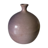 Enamelled stoneware ball vase