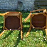 Pair of bridge armchairs