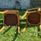 Pair of bridge armchairs