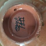 Moroccan handmade turquoise earthenware plate – Safi