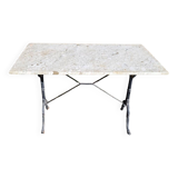 Antique bistro table with marble top