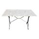 Antique bistro table with marble top