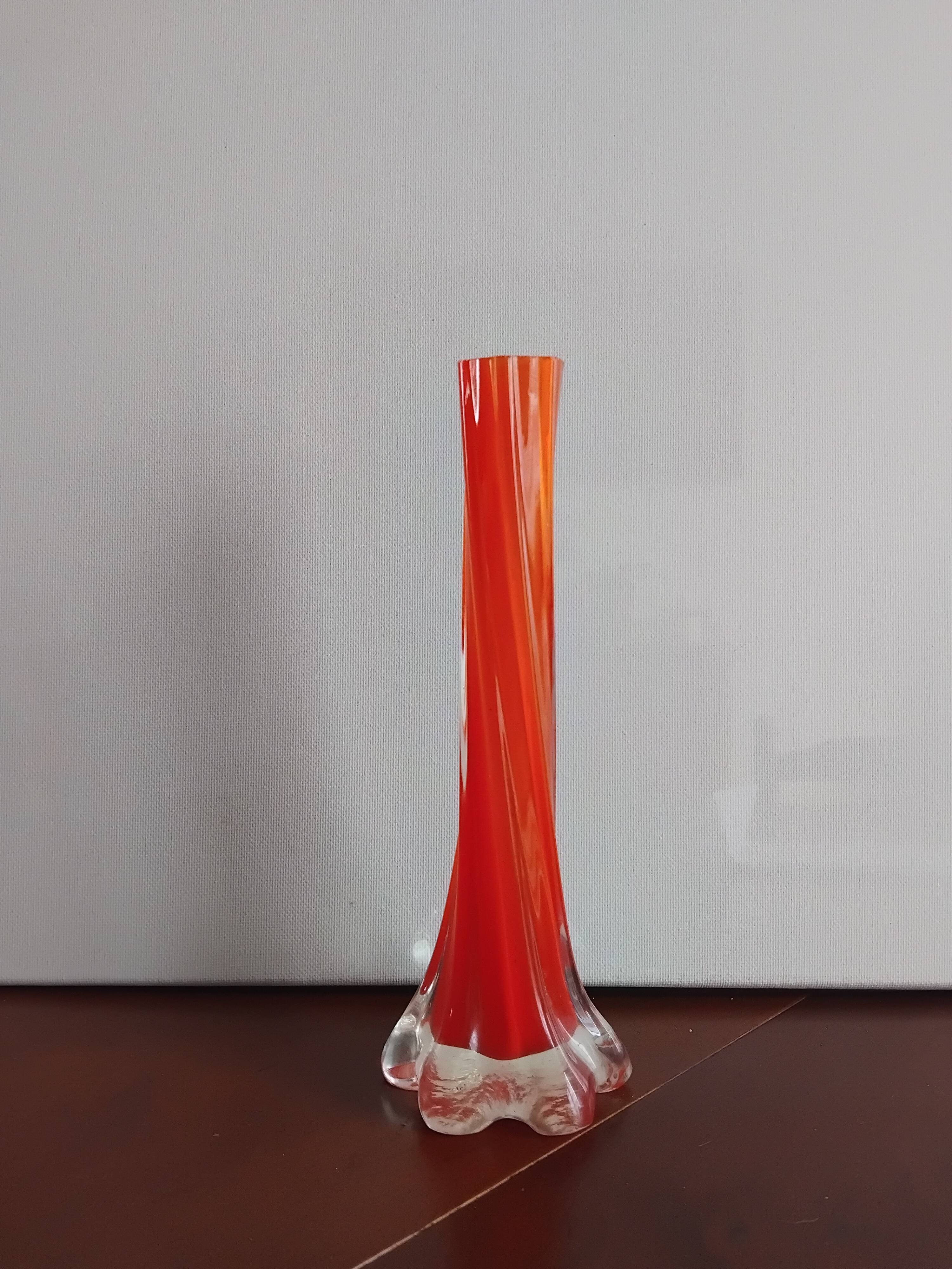 Vintage orange vase