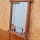 Bamboo turned wooden mirror