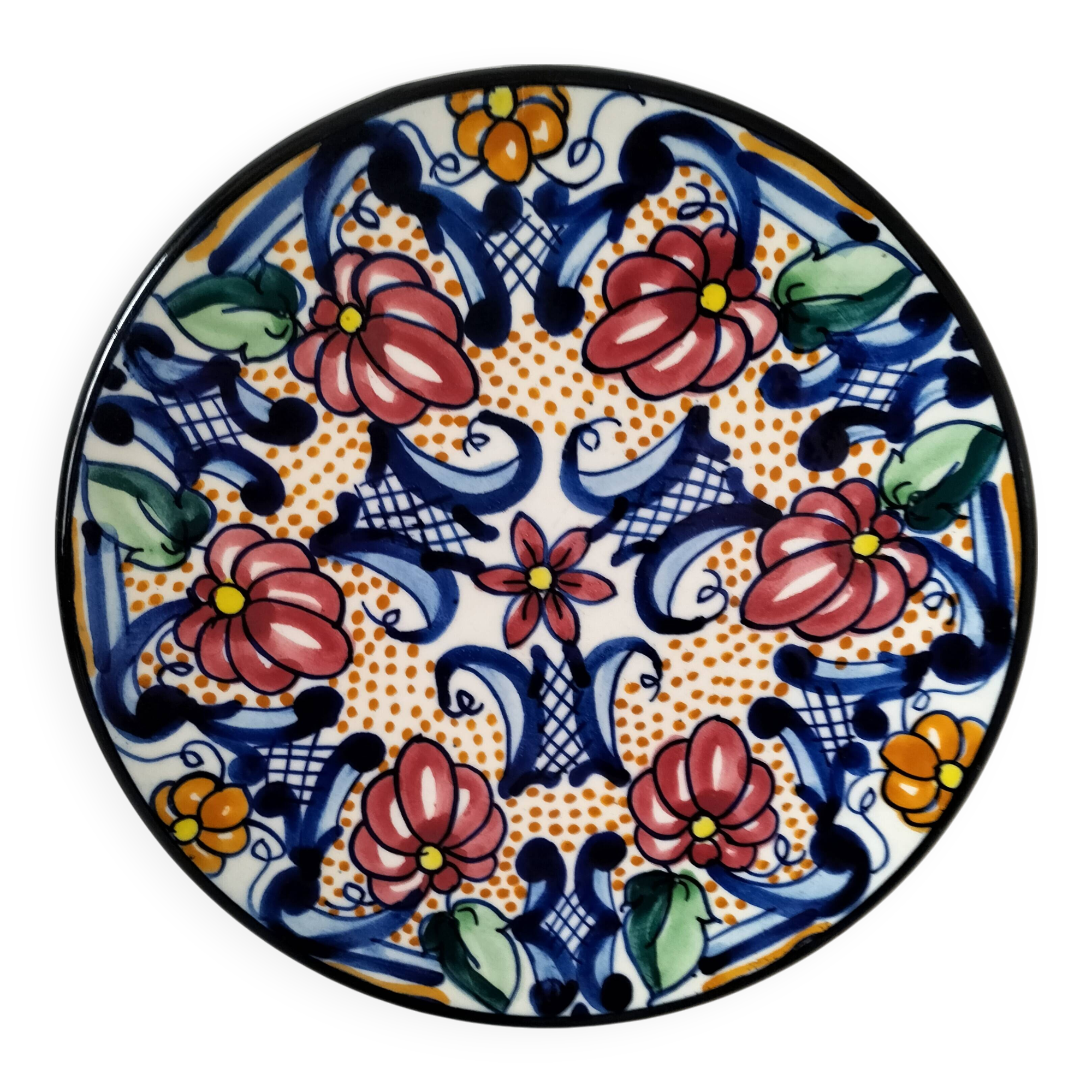 Large Andalusian ceramic plate