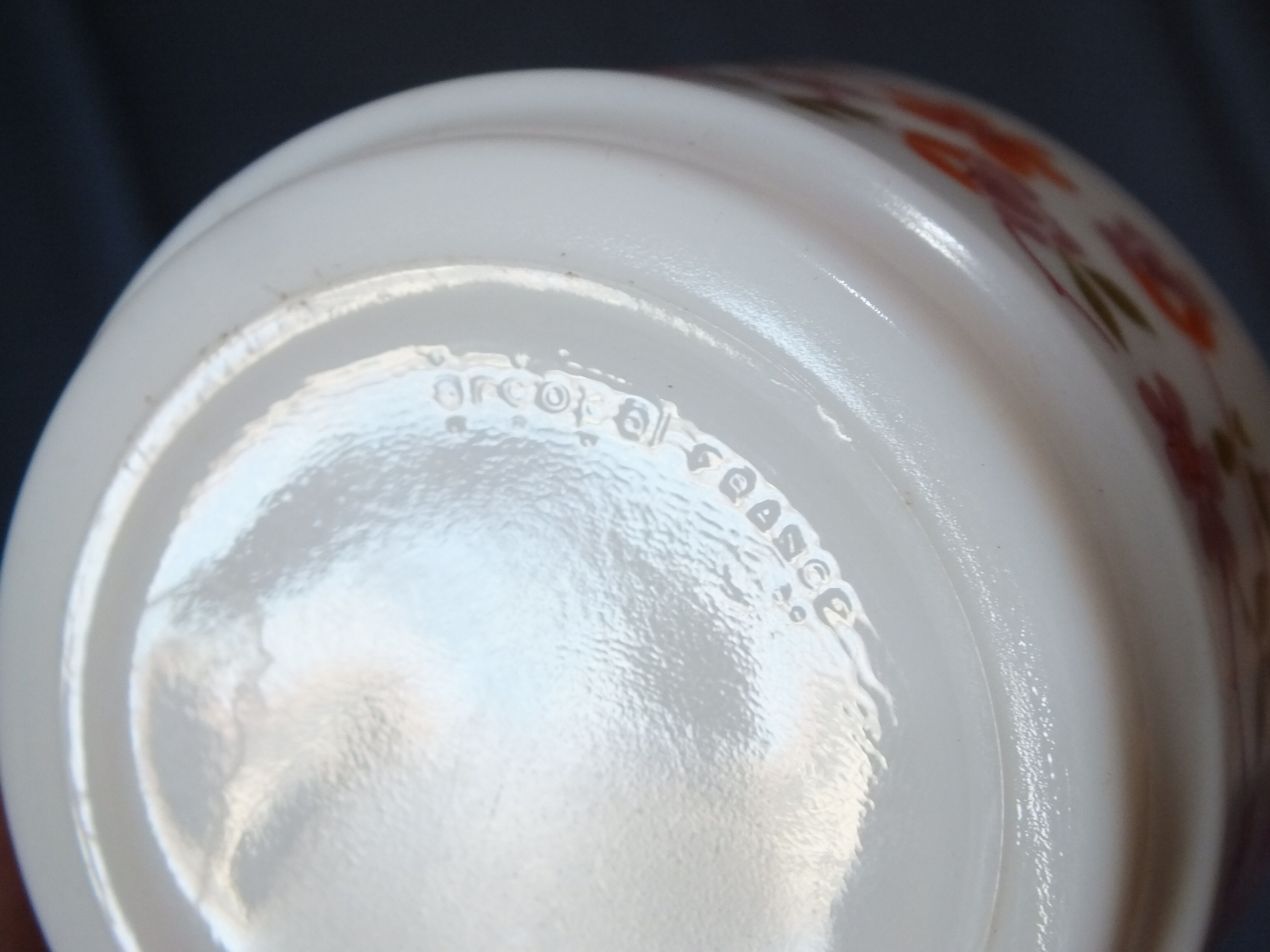 4 coffee cups Arcopal, 1970 Scania flowers