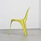 Pair of yellow fiberglass tripod chairs by Walter Frey, circa 1968