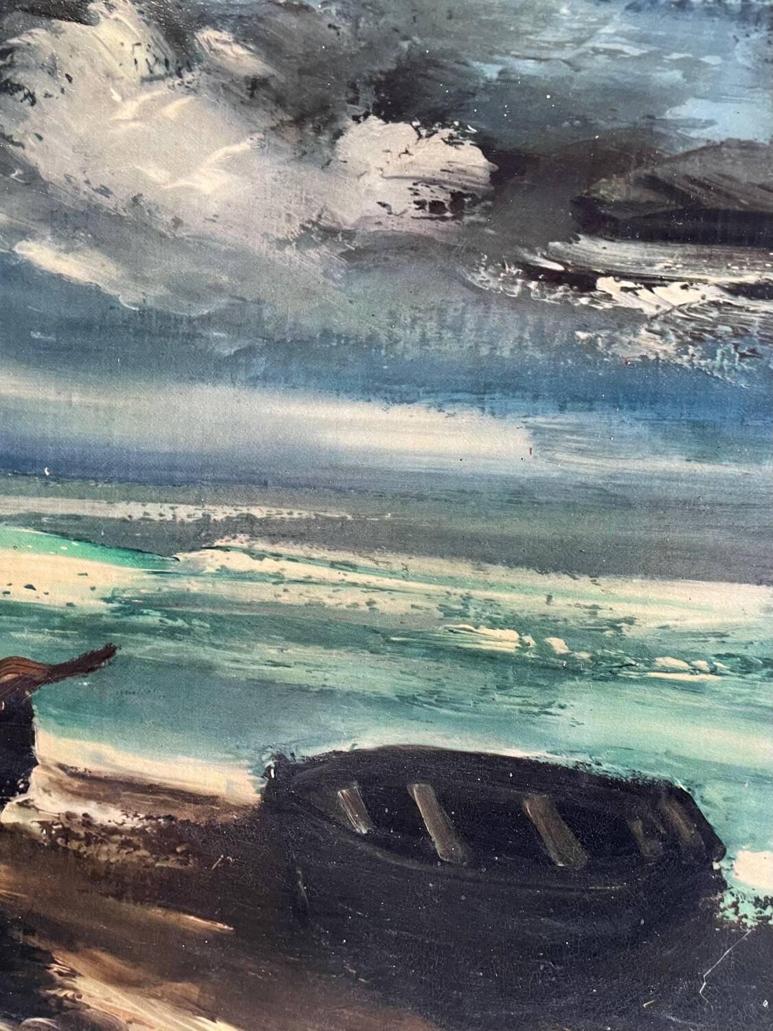 Oil painting on canvas Marine