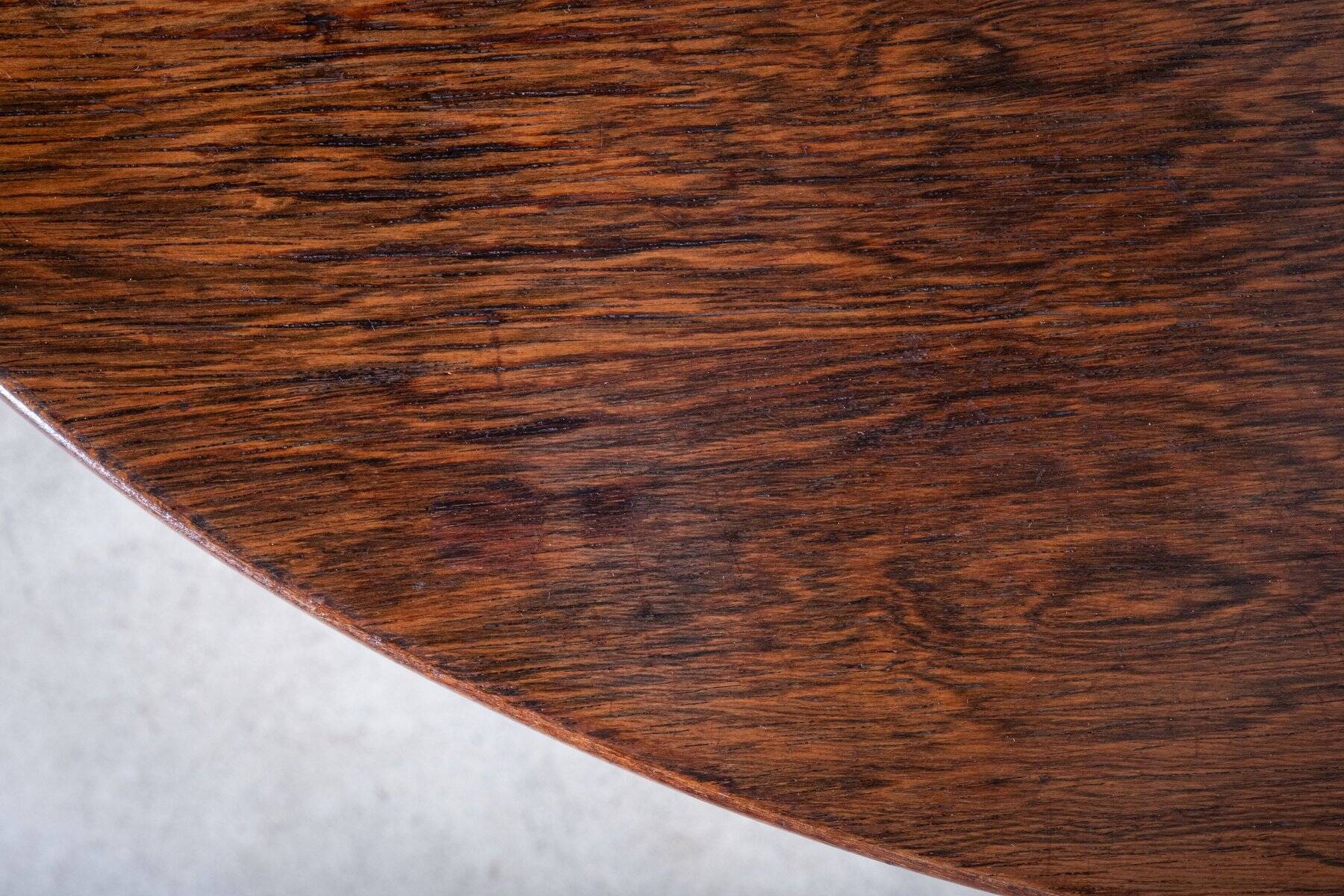 Oval Coffee Table in Rosewood attributed to Aksel Kjersgaard, Odense Møbelfabrik, 1960s