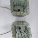 Paire de lampes en lamelles de verre années 80