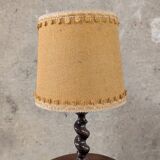 Pair of turned wood lamps