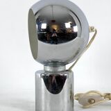 Italian Space Age chrome table lamp signed by Reggiani