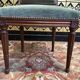 Set of 6 Louis XVI style chairs in green velvet