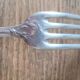 Set of 12 vintage silver-plated metal forks.