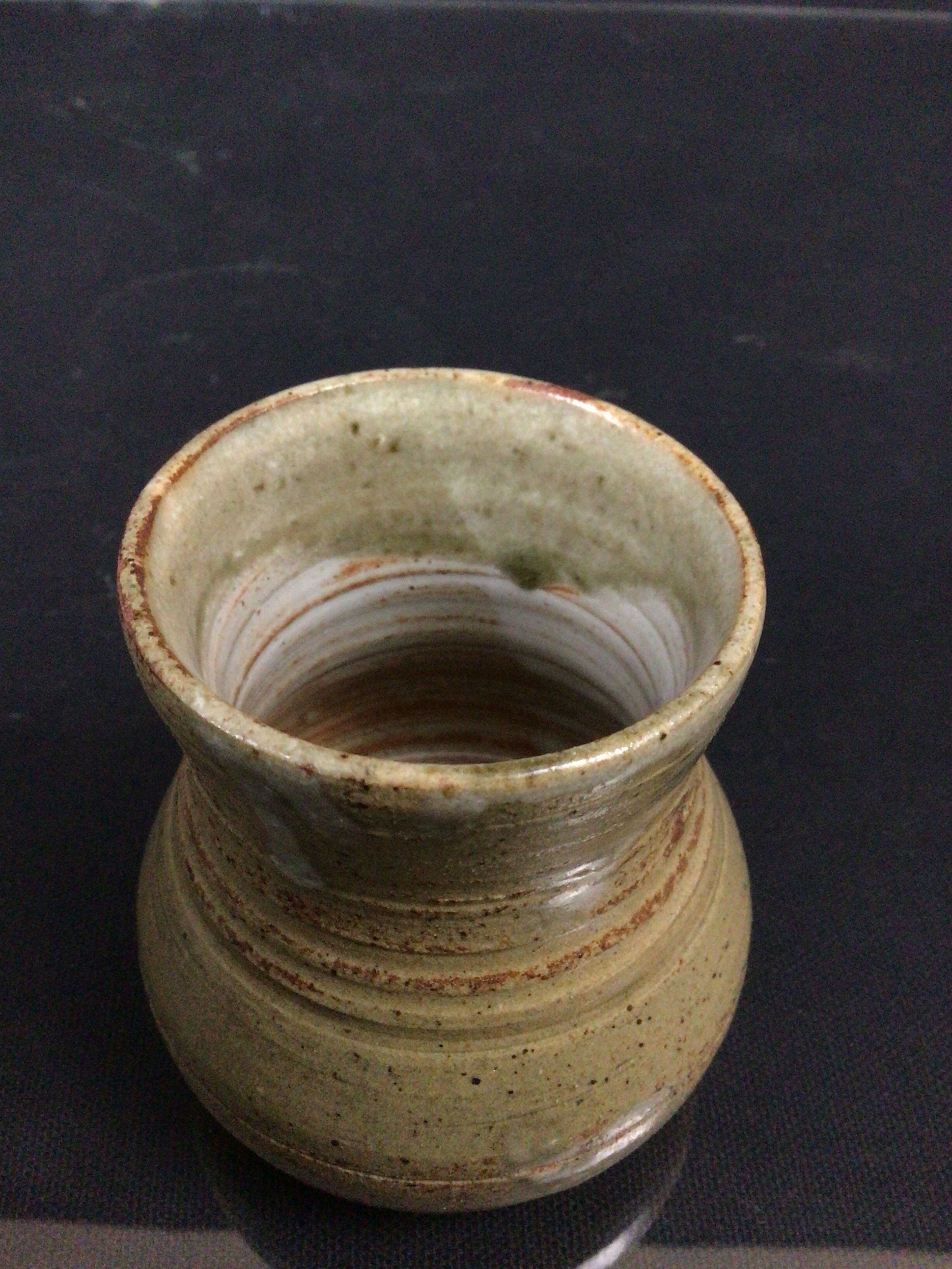 Stone stone vase Lion Puisaye