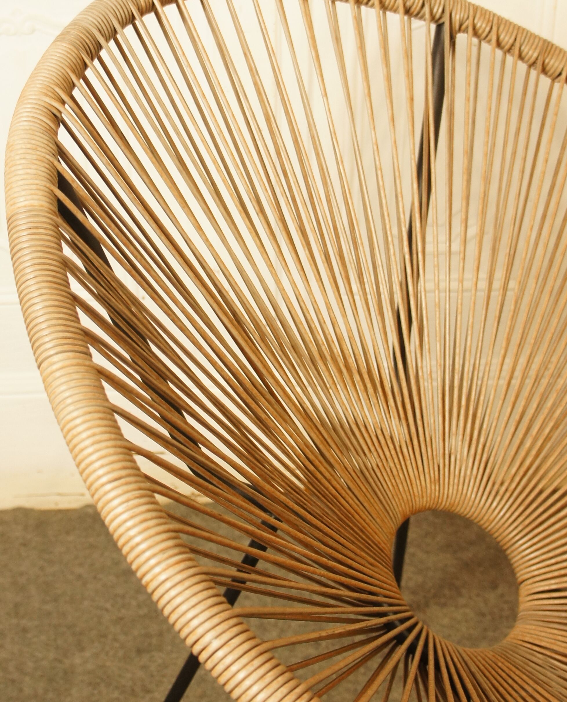 Armchair Acapulco scoubidou vintage