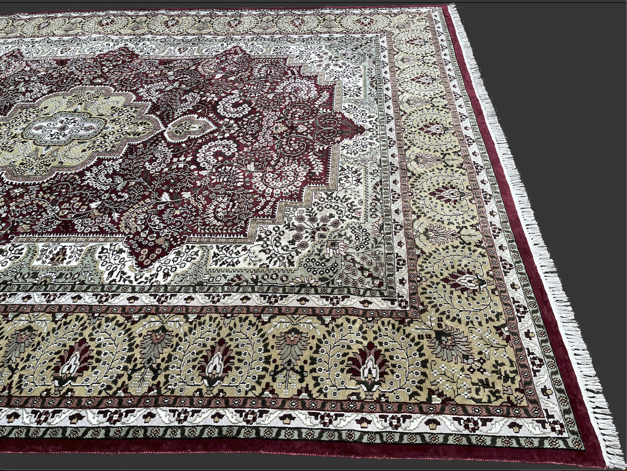 Pakistani carpet Silk wool 383x281cm