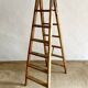 Antique wooden painter's stepladder