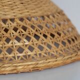 Vintage rattan wicker pendant lamp