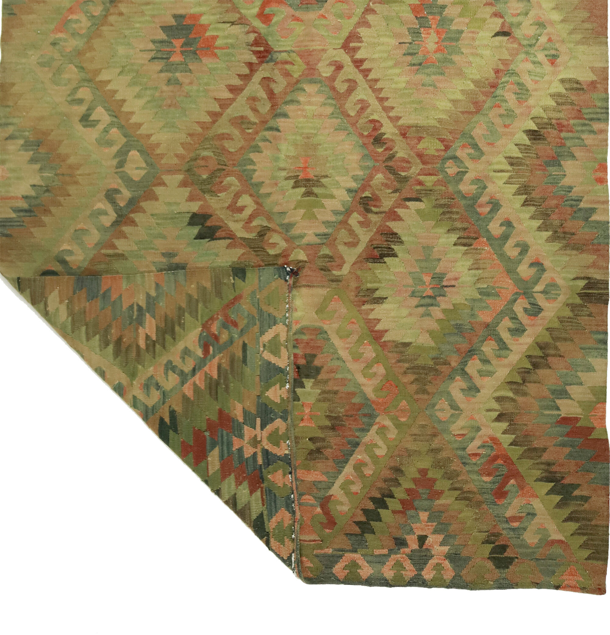 Anatolian handmade kilim rug 280 cm x 163 cm