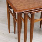 Tables gigognes scandinave en teck, 1960