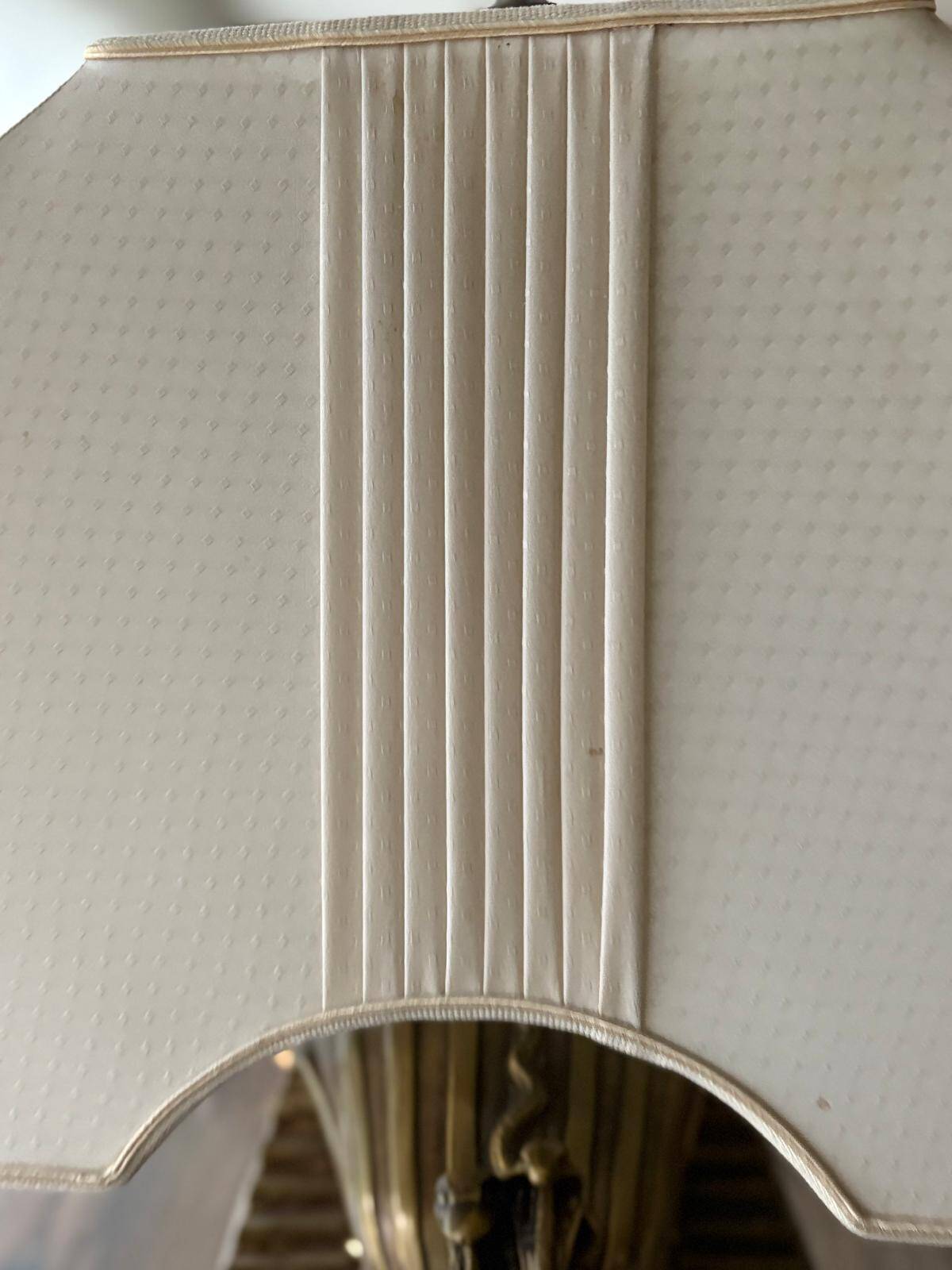 Pharaoh lamp 7 brass marble at Maison Jansen & Deknudt lighting